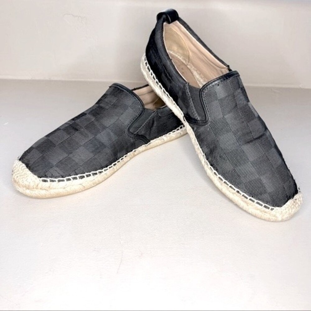 Marc by Marc Jacobs Black Checkered Espadrilles Women's Size EU 40 US 10